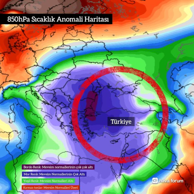 Dünya ısı haritasında Türkiye'ye dikkat, gerçek kış bu! Kutup soğuğu geliyor