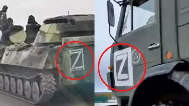 İşgalin birinci günlerinde Rus tanklarında görülmüştü! "Z" harfi Rus yanlısı protestoların sembolü haline geldi