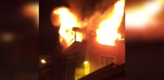 Ünye'de ev yangınında bir kişi dumandan etkilendi