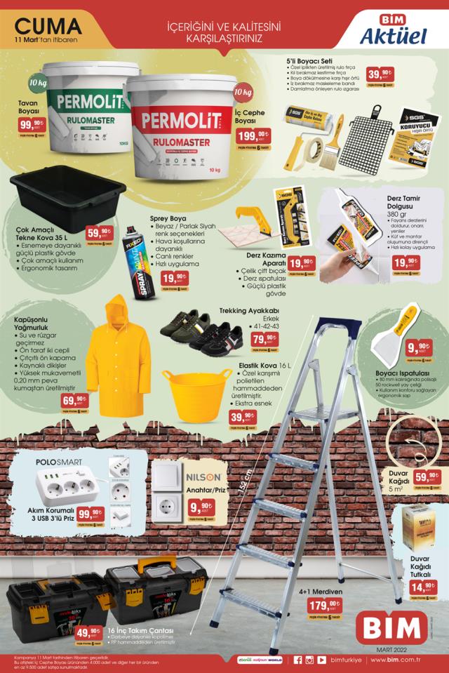 BİM aktüel ürünler kataloğu yayınlandı! 11 Mart BİM bu hafta katalog ürünleri neler? BİM'e gelecek ürünler ve BİM fiyat listesi!