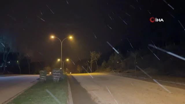 Düzce'de kar yağışı başladı