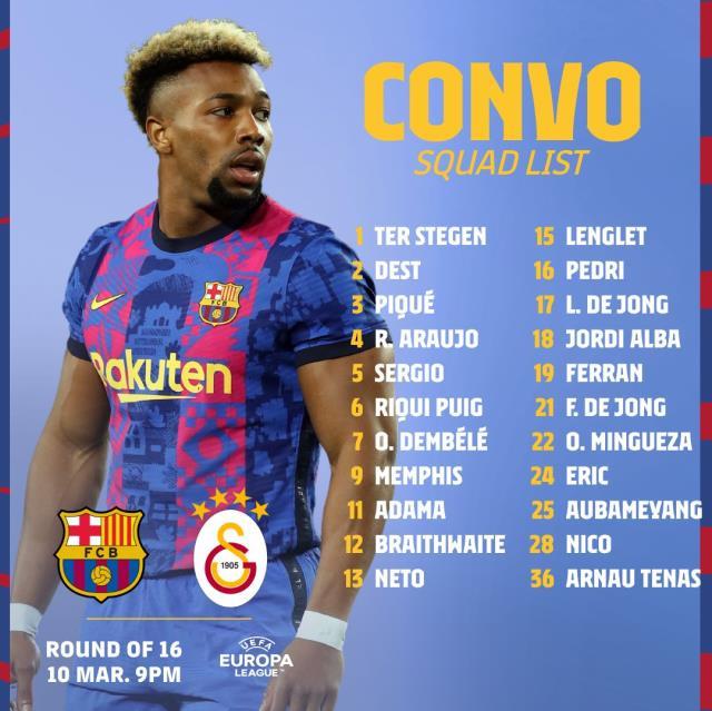 GS - Barca ilk 11 belli oldu mu? Barcelona - Galatasaray ilk 11 açıklandı mı, kimler var? GS'de kaleci kim olacak? Muslera var mı?