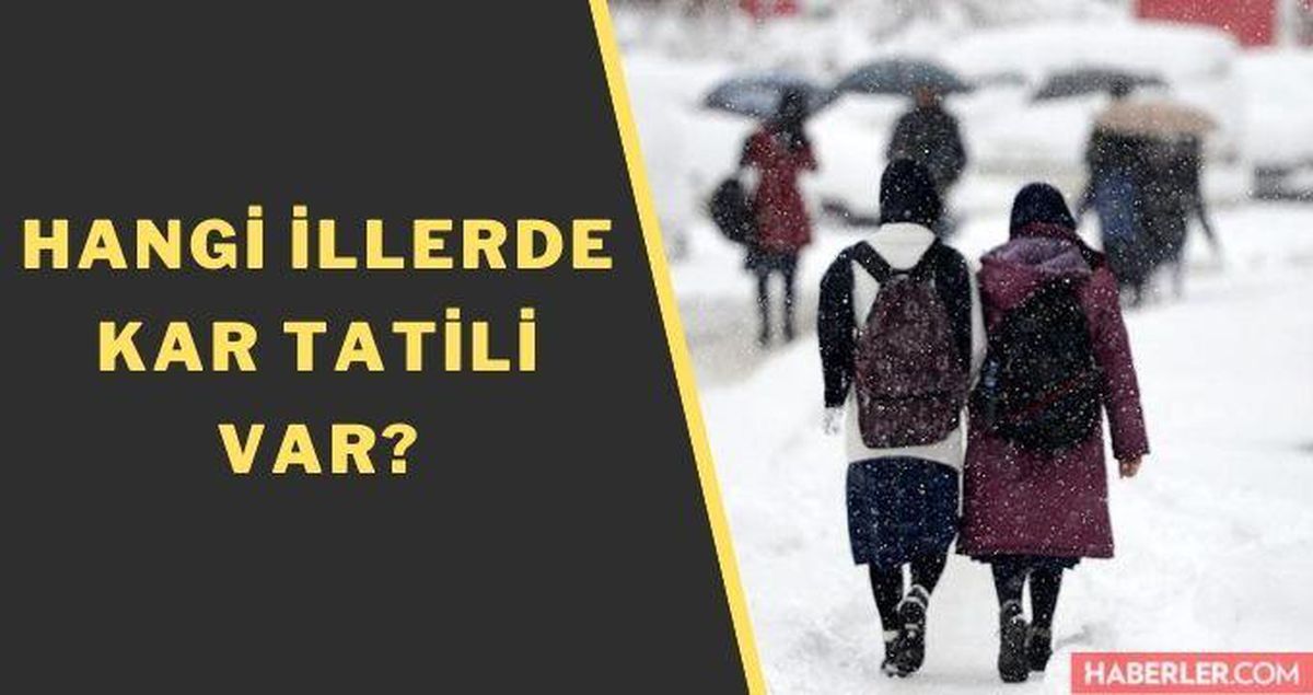 Okullar hangi illerde tatil edildi? 14 Mart 2022 hangi illerde okullar tatil? Bugün kar tatili hangi şehirlerde?