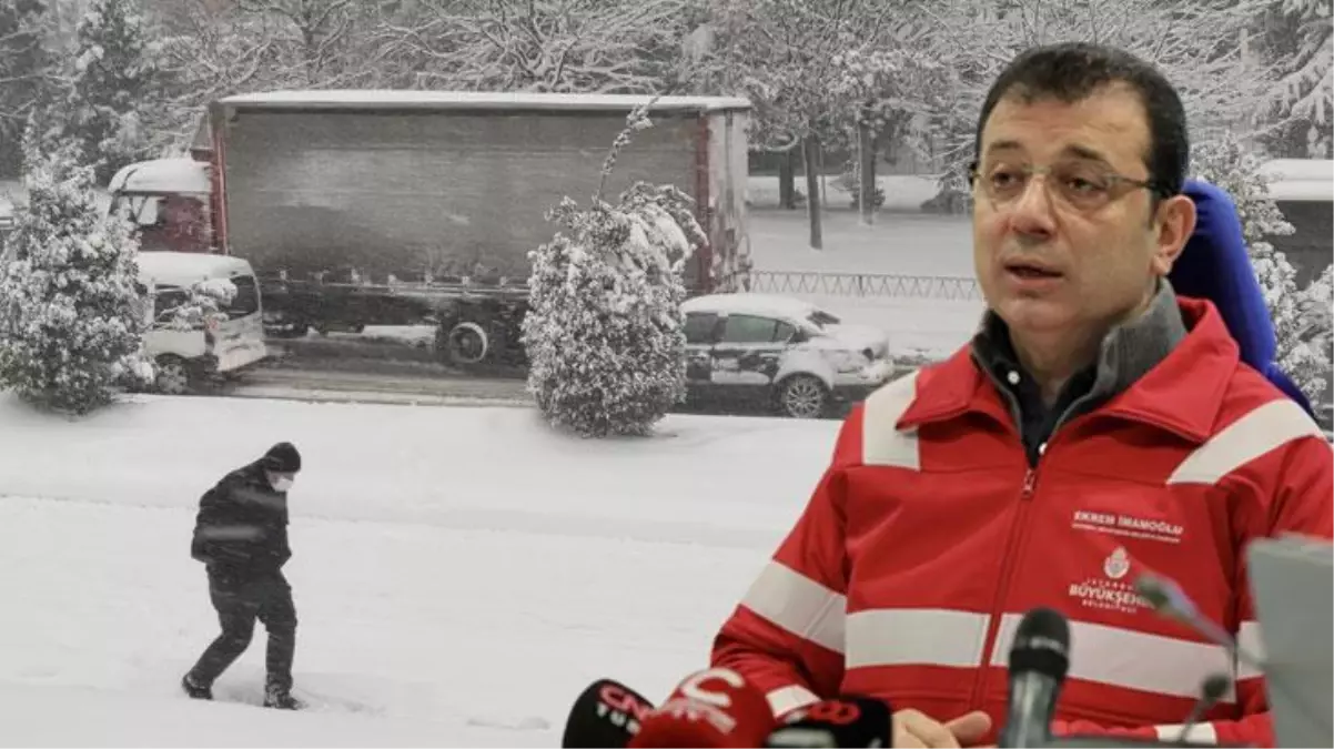 İBB Başkanı İmamoğlu'ndan vatandaşlara uyarı: En yoğun kar yağışı cumartesi olacak, evinizde kalın