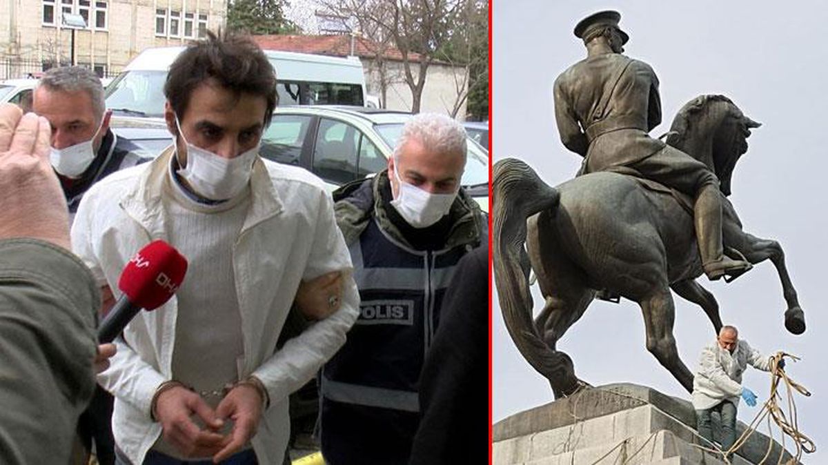 Samsun'daki Onur Anıtı'na saldıran kuzenlere 9'ar yıla kadar hapis istemi