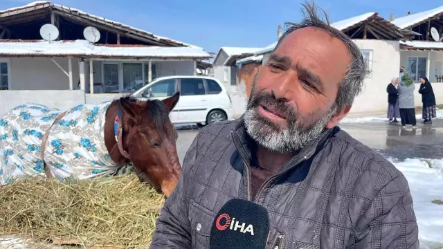 At yorulunca, arabayı çekti
