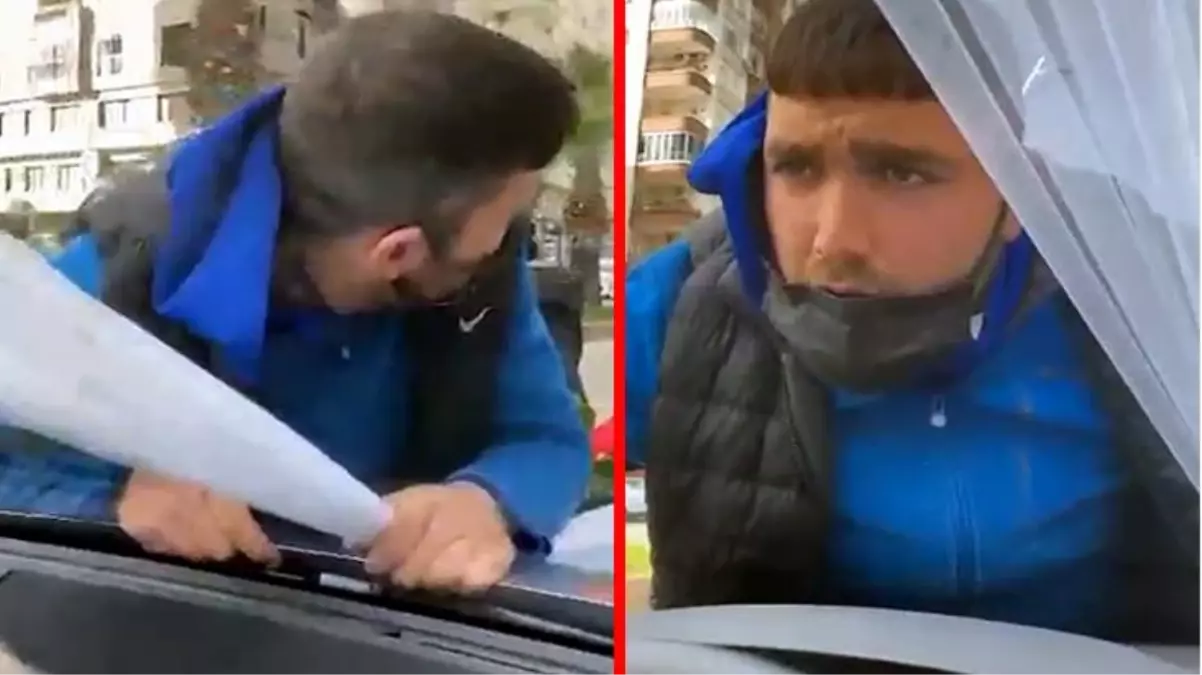 20 lirayı beğenmeyince gelin aracının kaputuna çıkıp yolculuk yaptı