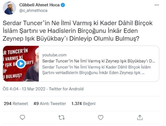 Cübbeli Ahmet ile Serdar Tuncer arasında sert tartışma: Reyting istiyorsan kalçasını açan birini bul