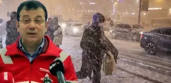 İBB Başkanı Ekrem İmamoğlu, kar yağışının ne zaman biteceğini açıkladı! Bu gece için bir de uyarısı var
