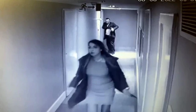 Lüks otelde 7. kattan düşerek hayatını kaybeden Ebru Cizdam'ın sürüklendiği imajlar ortaya çıktı