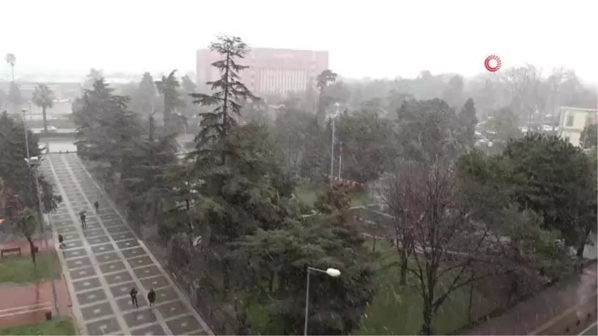 Samsun'da kuvvetli kar yağışı