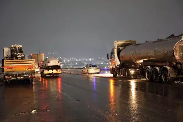 GAZİANTEP - TAG Otoyolu'nda kaza nedeniyle ulaşım aksadı