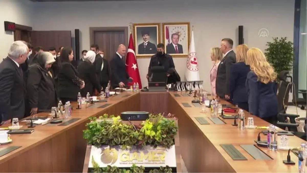 Bakan Soylu, TBMM Kadına Yönelik Şiddetin Araştırılması Komisyonu üyelerini kabul etti