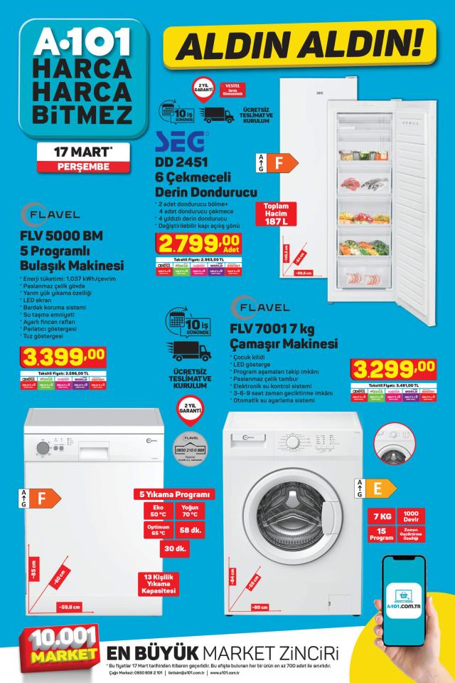 A101 aktüel ürünler kataloğu! 17 Mart A101 bu hafta katalog ürünleri neler? A101'e gelecek ürünler ve A101 fiyat listesi!