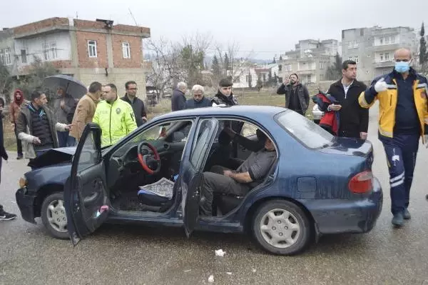 Adıyaman'da iki araba çarpıştı: 5 yaralı