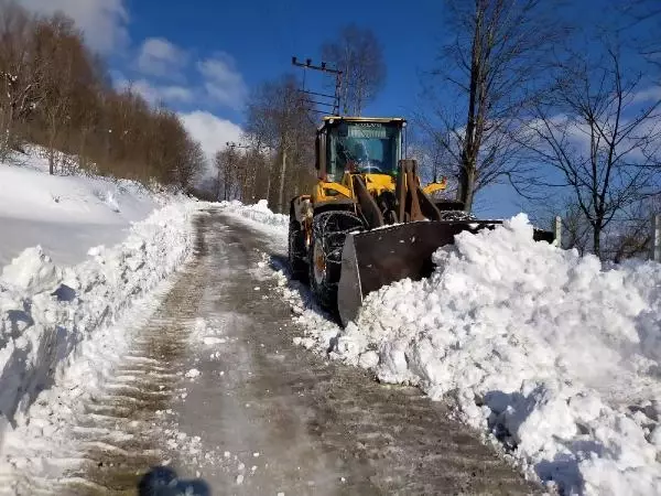 Doğu Karadeniz'de 305 yerleşim yerinin yolu kardan kapalı