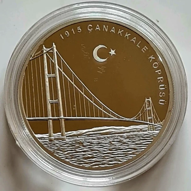 Çanakkale Köprüsü'nün açılışına özel basılan gümüş paralar, 520 TL'den satışa sunulacak