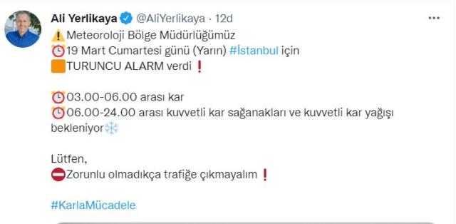 İstanbul için peş peşe uyarı! Turuncu alarm verildi, yarına dikkat
