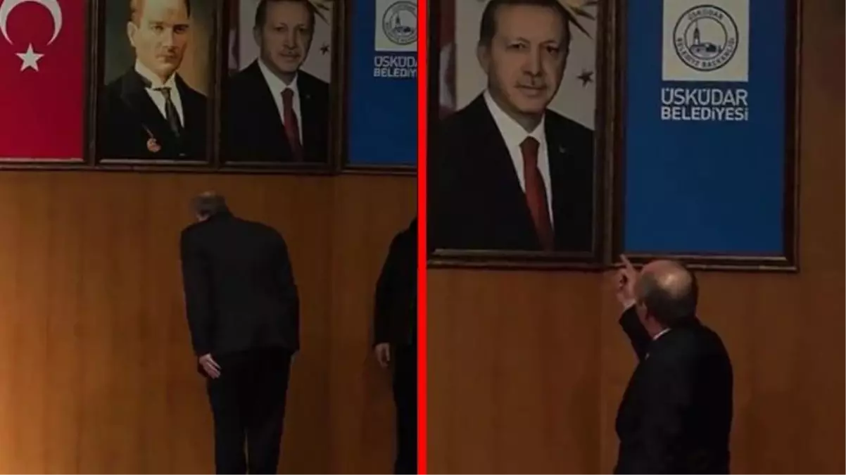 Muharrem İnce'nin Cumhurbaşkanı Erdoğan'ın fotoğrafının önüne geçip yaptığı teklif olay oldu