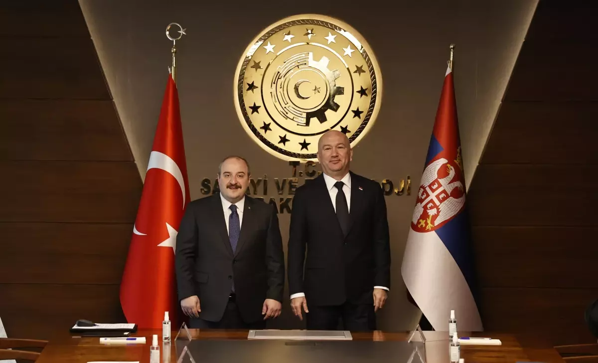 Bakan Varank, Sırbistanlı mevkidaşı Popoviç ile bir araya geldi (1)