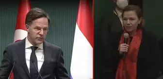 Cumhurbaşkanı Erdoğan'la Rutte'nin basın toplantısına Hollandalı gazetecinin eli cebinde soru sorması damga vurdu