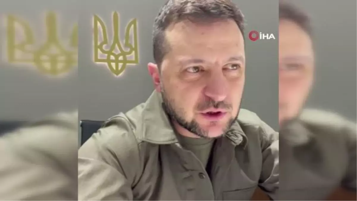 Ukrayna Devlet Başkanı Vladimir Zelenskiy; 'Chuhuiv kentinde bir düşman uçağı daha düşürüldü'