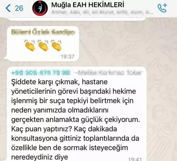 Uzman çavuşun alkışla protesto edildiği hastanedeki sağlık çalışanlarının WhatsApp yazışmaları ortaya çıktı