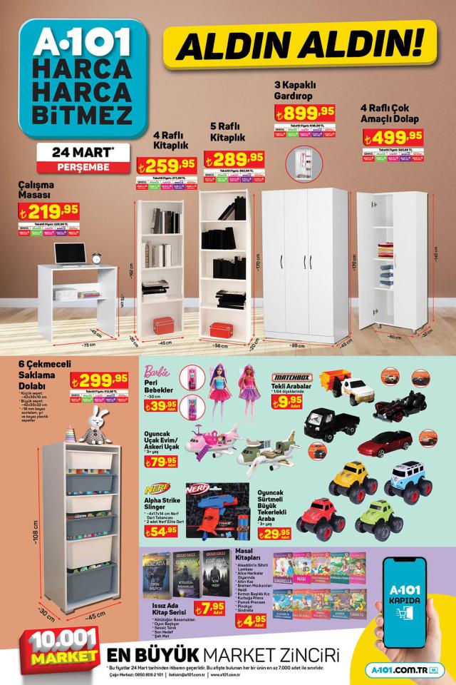 A101 aktüel ürünler kataloğu! 24 Mart A101 bu hafta katalog ürünleri neler? A101'e gelecek ürünler ve A101 fiyat listesi!