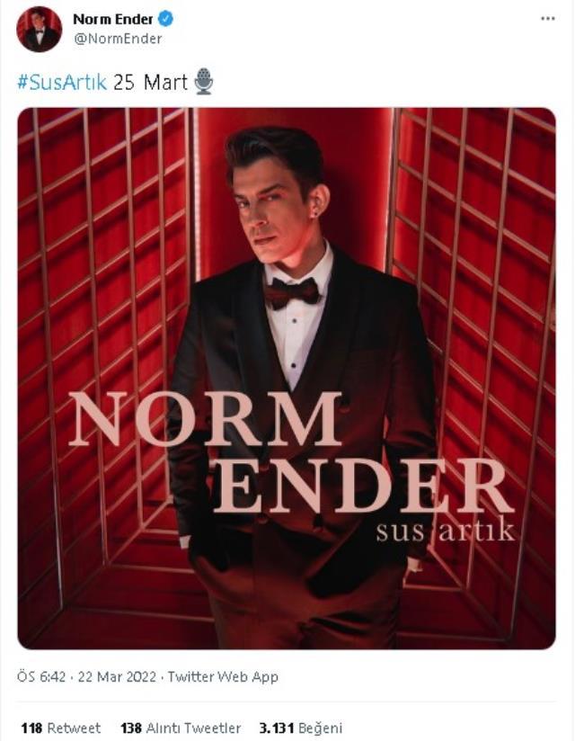 Norm Ender - Sus Artık sözleri! Norm Ender'in yeni şarkısı 'Sus Artık' çıktı mı, ne zaman çıkacak? Sus Artık rap sözleri yayınlandı mı? Norm Ender - Sus Artık sözleri! Norm Ender'in yeni şarkısı 'Sus Artık' çıktı mı, ne zaman çıkacak? Sus Artık rap sözleri yayınlandı mı?