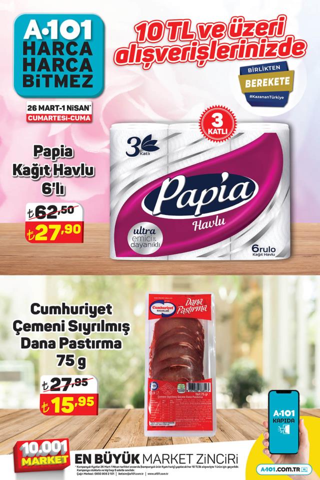 A101 hafta sonu indirimleri! 26 Mart - 1 Nisan A101 haftanın yıldızları bu hafta hangi ürünler? A101'e gelecek ürünler ve A101 fiyat listesi!