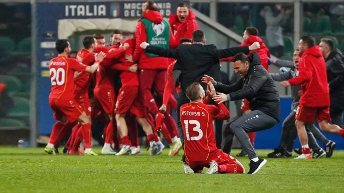 Dünya Kupası yolunda mucize gerçekleşti! Kuzey Makedonya, İtalya'da tarih yazdı