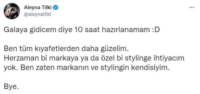 Londra'daki sinema galasına kot pantolonla katılan Aleyna Tilki'den tenkitlere yanıt: Tüm kıyafetlerden güzelim