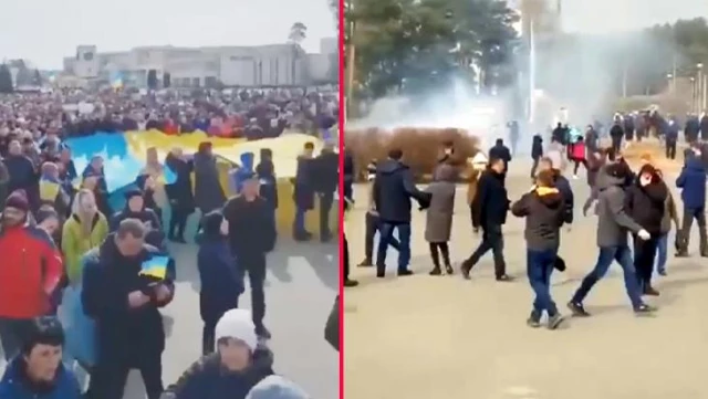 Ruslar Ukrayna'nın Slavutiç kenti belediye başkanını kaçırdı, sivillere ateş açtı