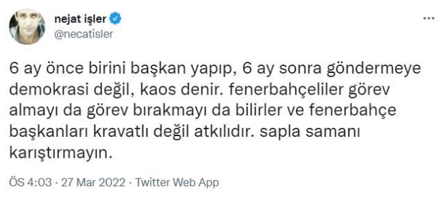 Nejat İşler, Galatasaraylıları çıldırttı! Fenerbahçe üzerinden verdiği örneğe yansılar çığ üzere