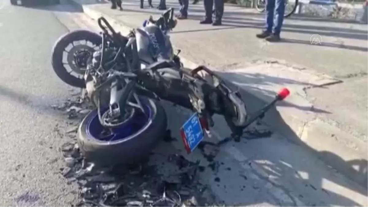 Son dakika haberleri | Motosikletli polis, kazada yaralandı