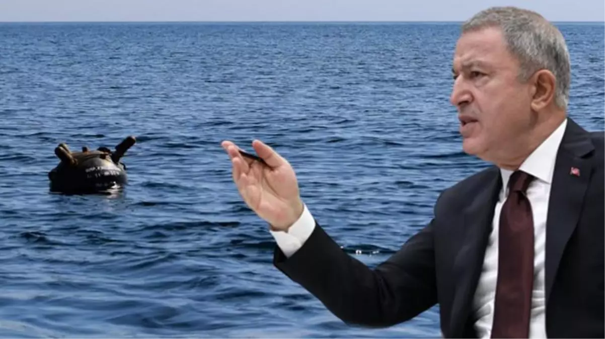 Bakan Hulusi Akar, Karadeniz'deki mayınlarla ilgili çalışmaları paylaştı: Anında imha ediliyorlar