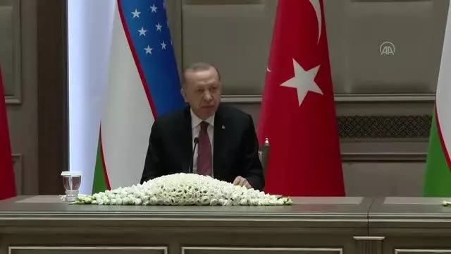 Cumhurbaşkanı Erdoğan, Mirziyoyev ile düzenlediği ortak basın toplantısında konuştu: (2)