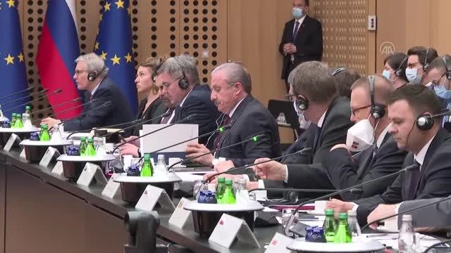 TBMM Lideri Şentop, Avrupa Birliği Parlamento Liderleri Toplantısı'nda konuştu Açıklaması