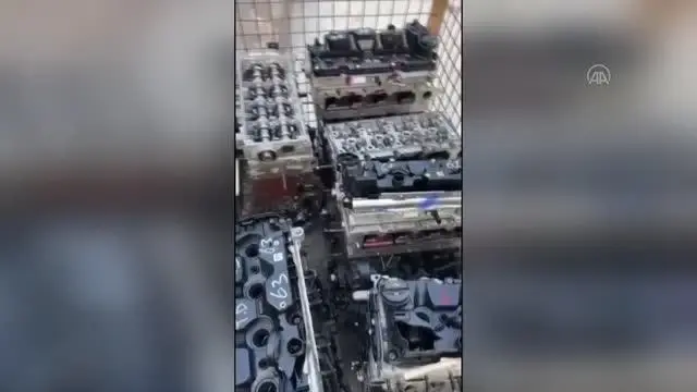 Yurt dışından çalınan lüks arabalara ilişkin motorlar ele geçirildi