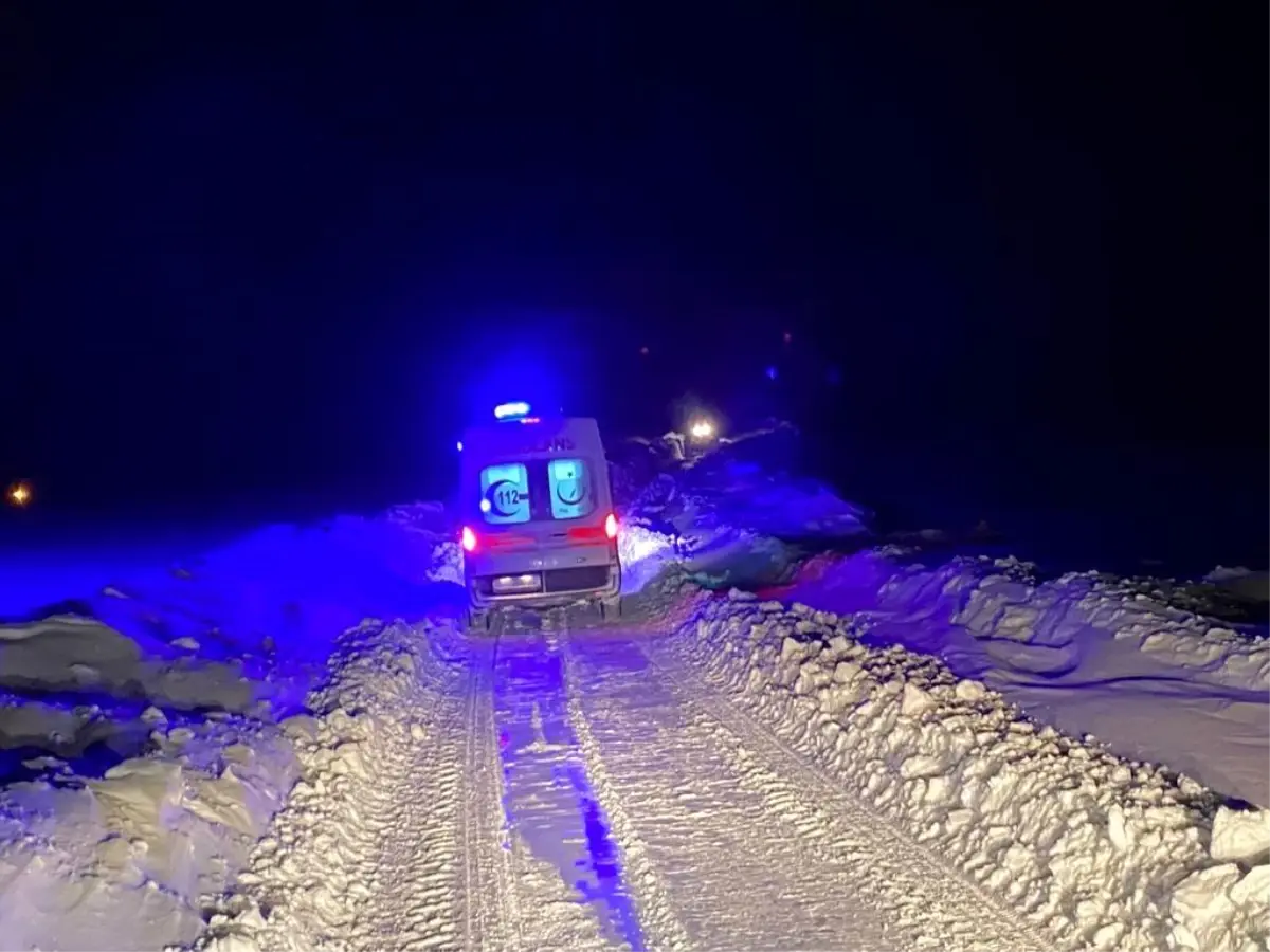 Son dakika haberleri: Ardahan'da kardan mahsur kalan 3 hasta 4 saatlik çalışmayla hastaneye ulaştırıldı