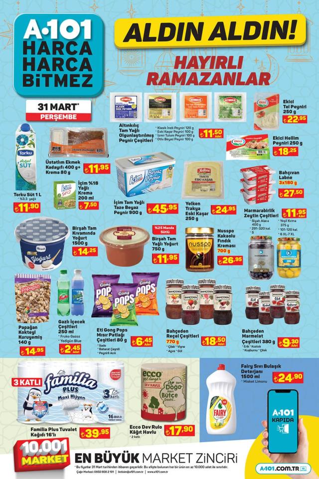 A101 aktüel ürünler kataloğu! 31 Mart A101 bu hafta katalog ürünleri neler? A101'e gelecek ürünler ve A101 fiyat listesi!