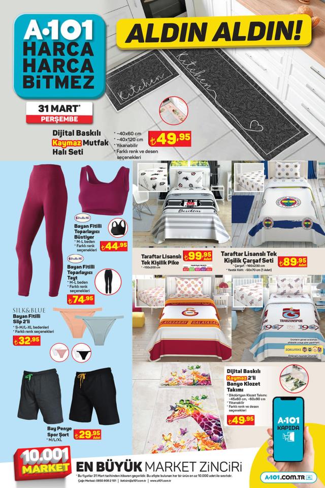 A101 aktüel ürünler kataloğu! 31 Mart A101 bu hafta katalog ürünleri neler? A101'e gelecek ürünler ve A101 fiyat listesi!