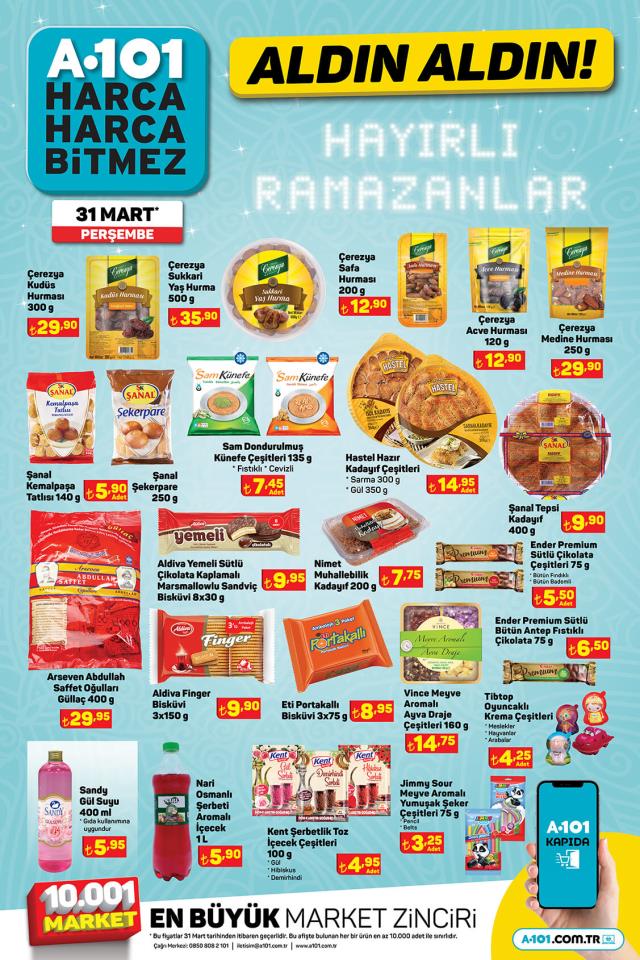 A101 aktüel ürünler kataloğu! 31 Mart A101 bu hafta katalog ürünleri neler? A101'e gelecek ürünler ve A101 fiyat listesi!