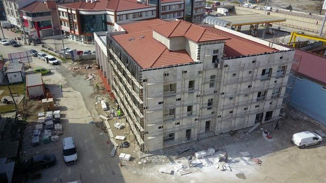 Son dakika haber | İtfaiye binasının iç donanımı tamamlanıyor