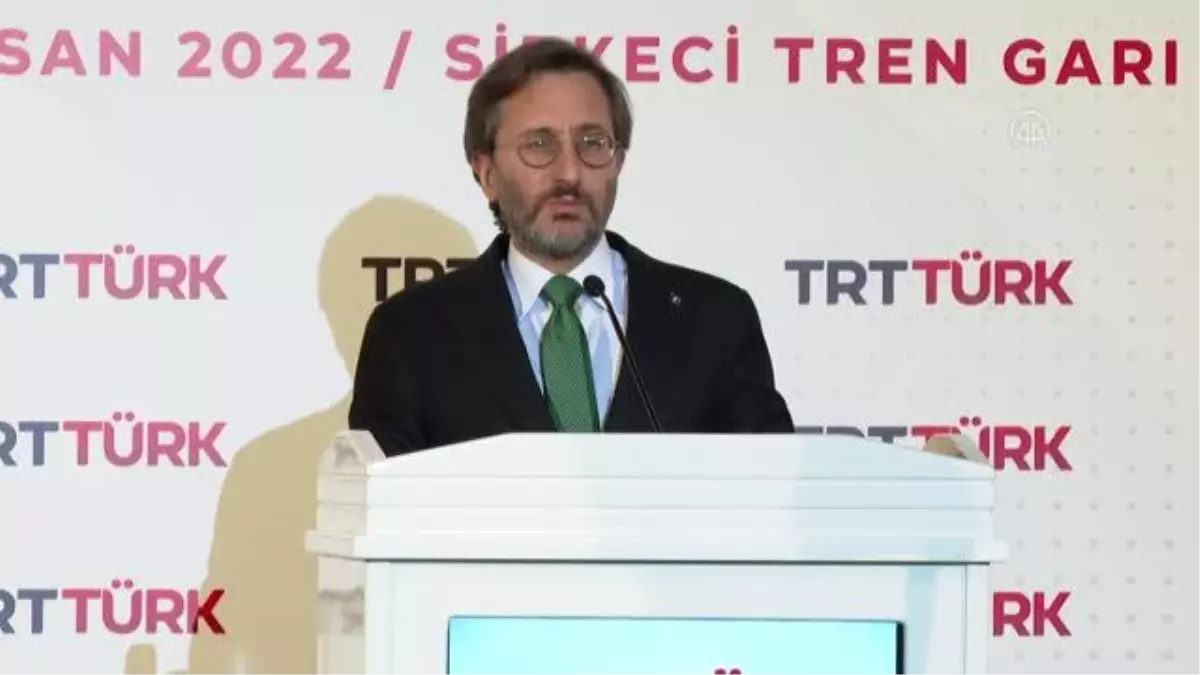 Cumhurbaşkanlığı İletişim Başkanı Altun, TRT Türk'ün yenilenen içeriğinin tanıtıldığı programda konuştu (1)