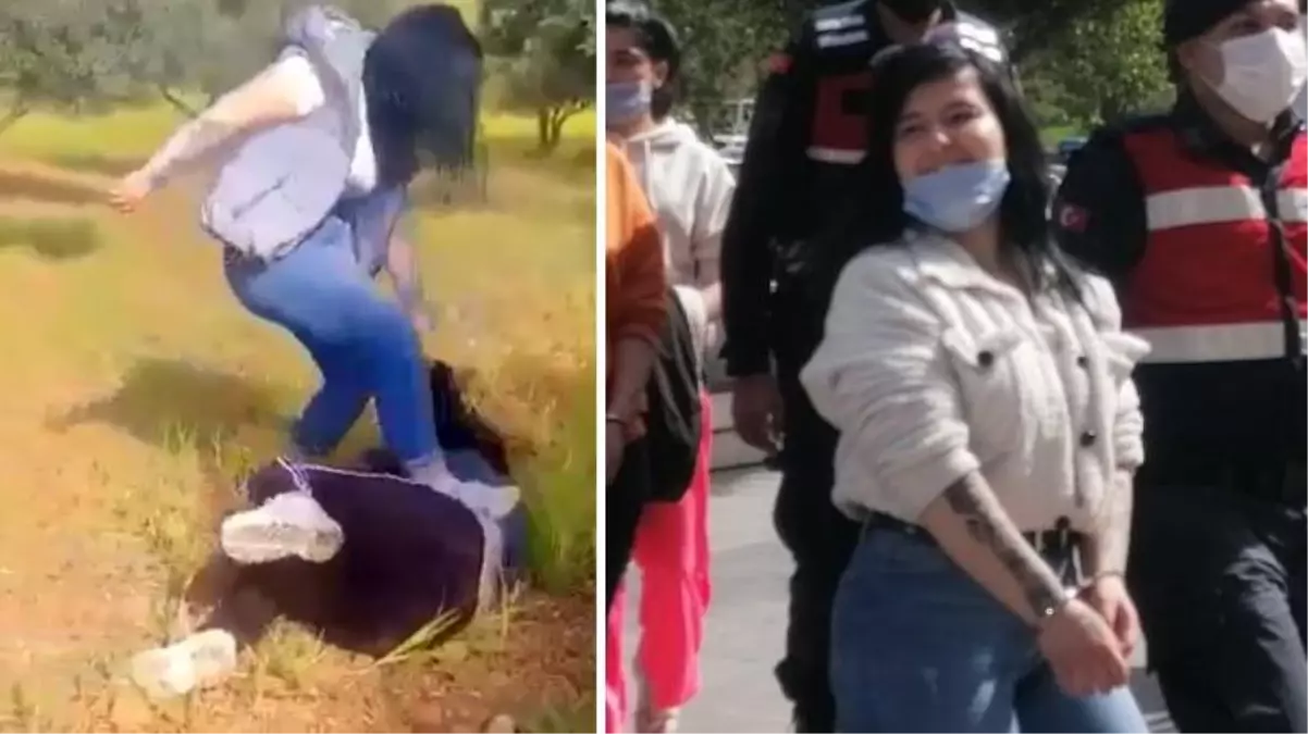 Yerlerde sürükleyip tekme tokat dövdü, adliyeye çıkarılırken gülücükler saçtı