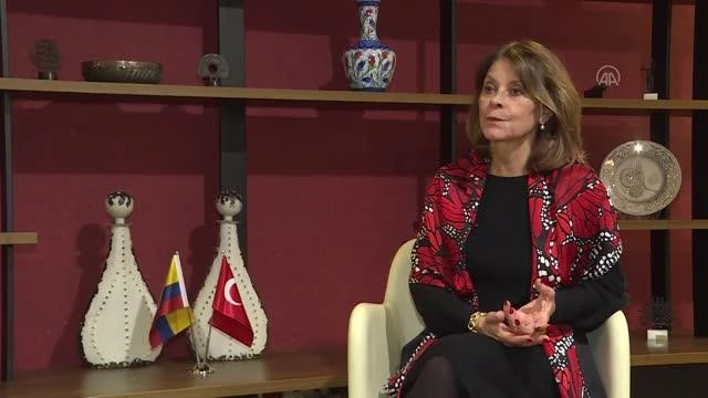 Son dakika haber... Kolombiya Cumhurbaşkanı Yardımcısı Ramirez, AA'ya değerlendirmelerde bulundu (1)