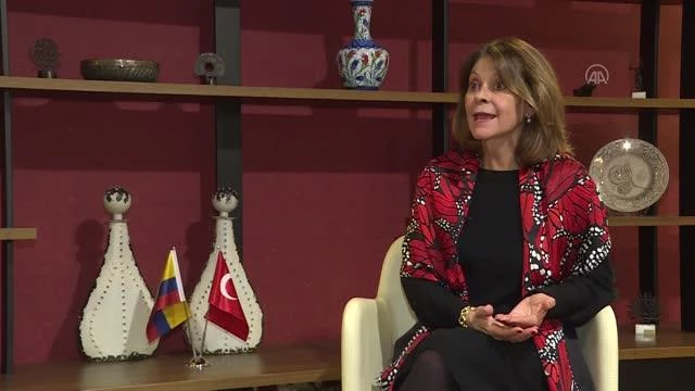 Son dakika haber... Kolombiya Cumhurbaşkanı Yardımcısı Ramirez, AA'ya değerlendirmelerde bulundu (1)