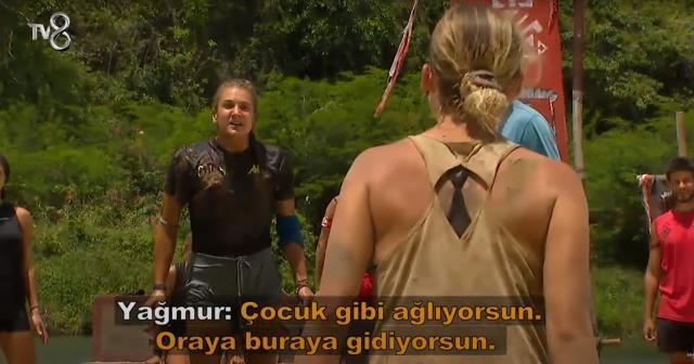 Survivor All Star'da oyunu yarıda bırakan Nisa ile Yağmur birbirine girdi