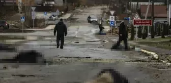 Rusya'nın çekildiği bölgeden fotoğraf paylaşan Zelenski, Rus askerlerine küfrederek tepkisini dile getirdi